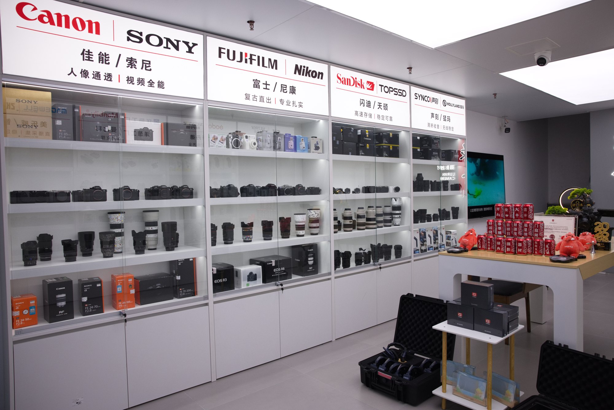 相机与镜头展示区